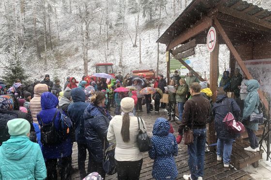 Природа снова поддержала акцию «Столбы без огня» 