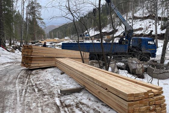 Доставлены материалы на Каштаковский маршрут