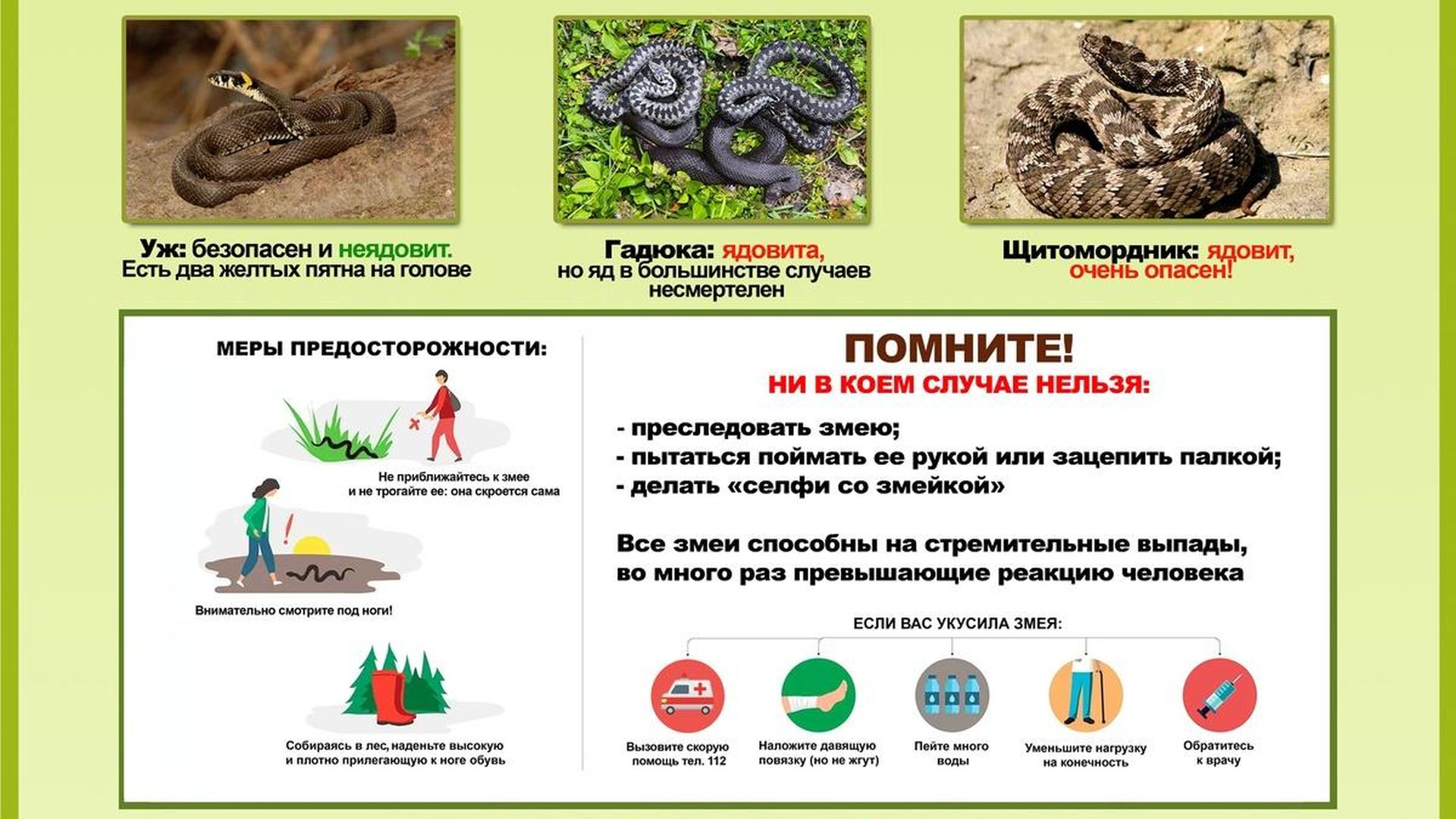 Правила безопасности на территории нацпарка