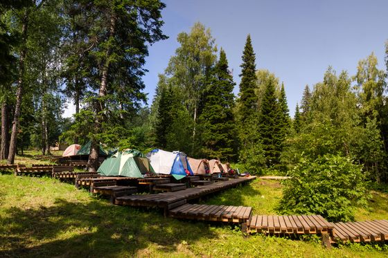 Палаточный городок работает с 1 июня 